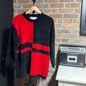 Vintage color block sweater